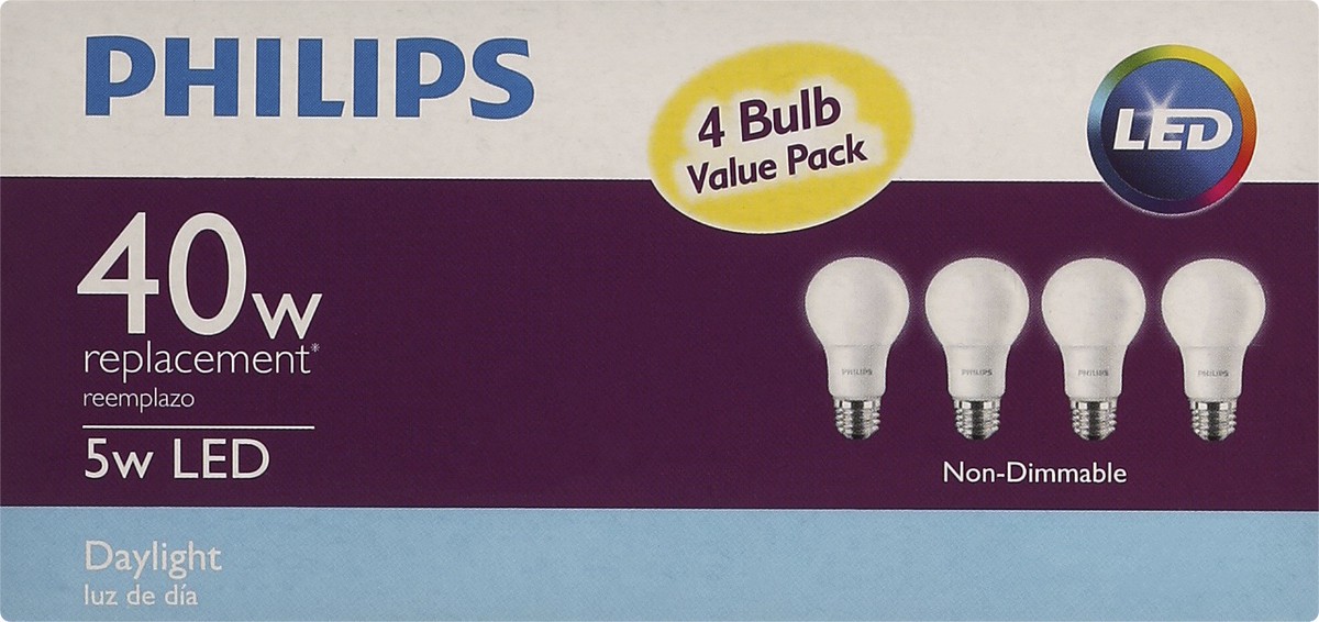 slide 2 of 9, Philips Light Bulb 1 ea, 1 ct