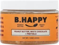 B. Happy Peanut Butter, Dream Big White Chocolate Pretzel Mix