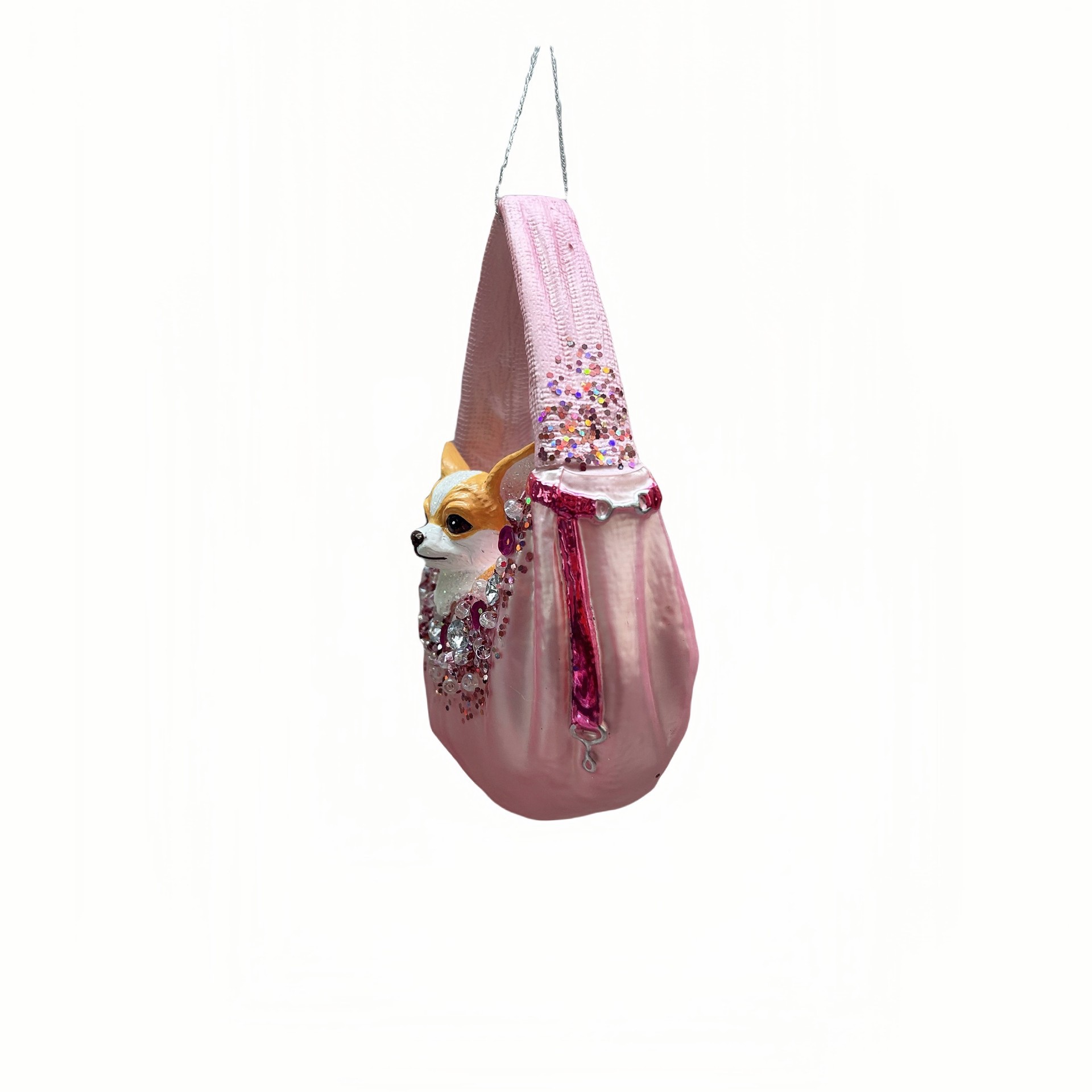 slide 3 of 3, 4" Chihuahua In Bag Glass Ornament By Ashland, 4 in