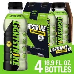 Lightstrike Lemon Lime Hard Refresher - 4 Pack, 16.9 fl oz Bottles