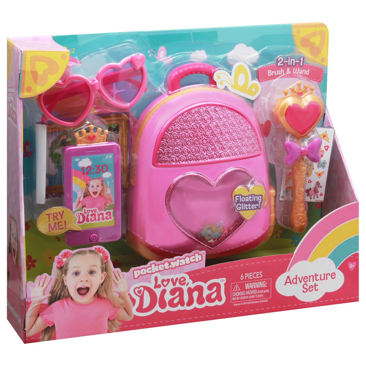 slide 8 of 11, Love Diana 3+ 2-in-1 Brush & Wand Adventure Set 1 ea, 1 ea