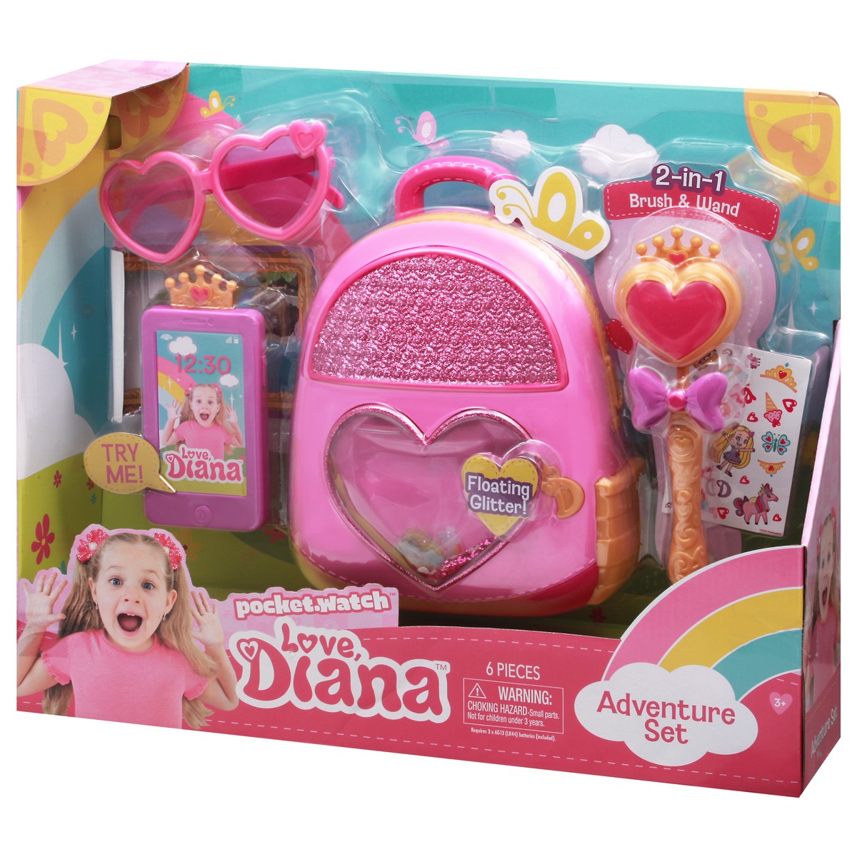 slide 10 of 11, Love Diana 3+ 2-in-1 Brush & Wand Adventure Set 1 ea, 1 ea