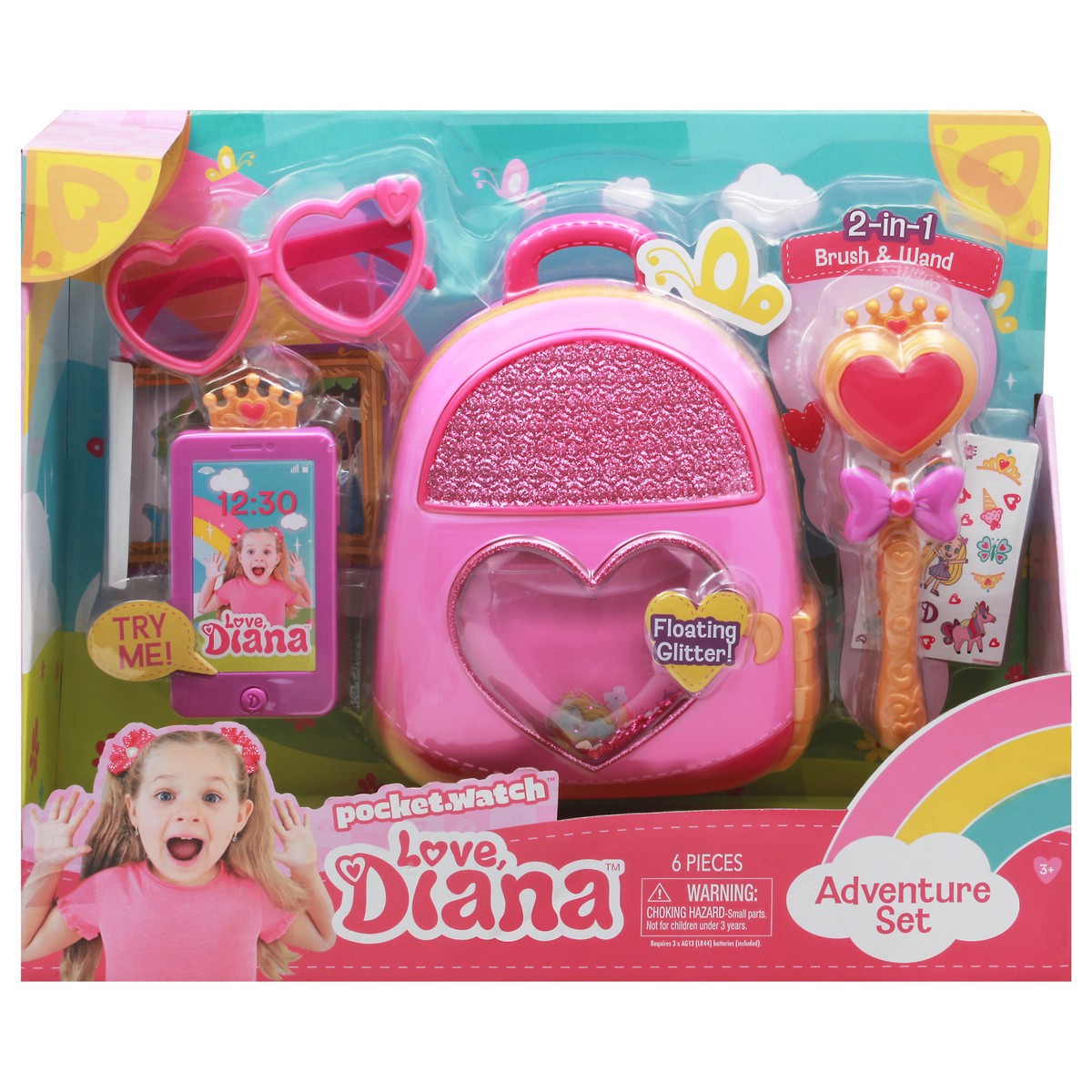 slide 1 of 11, Love Diana 3+ 2-in-1 Brush & Wand Adventure Set 1 ea, 1 ea