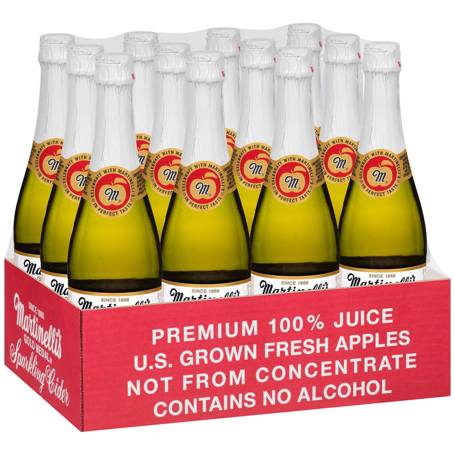 slide 3 of 9, Martinelli's Gold Medal Sparkling Apple Cider, 25.4 fl oz