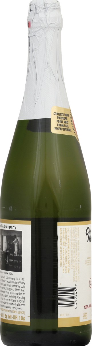 slide 7 of 13, Martinelli's Gold Medal Sparkling Cider 25.4 fl oz, 750 ml