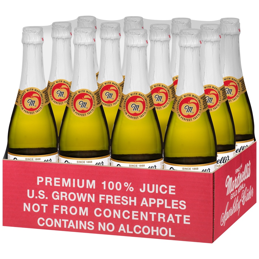 slide 4 of 9, Martinelli's Gold Medal Sparkling Apple Cider, 25.4 fl oz