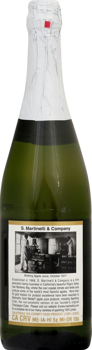 slide 3 of 13, Martinelli's Gold Medal Sparkling Cider 25.4 fl oz, 750 ml