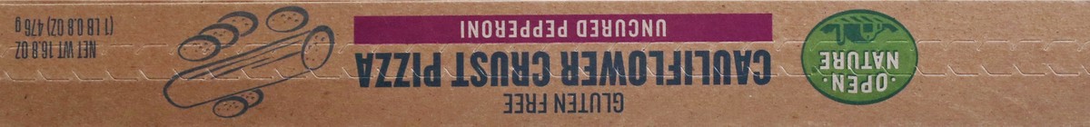 slide 13 of 13, Open Nature Cauliflower Crust Pepperoni Pizza - 16.8 OZ, 16.8 oz