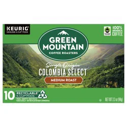 Green Mountain Coffee Roasters Colombia Select Keurig Single-Serve K-Cup Pods, Medium Roast Coffee, 10 Count