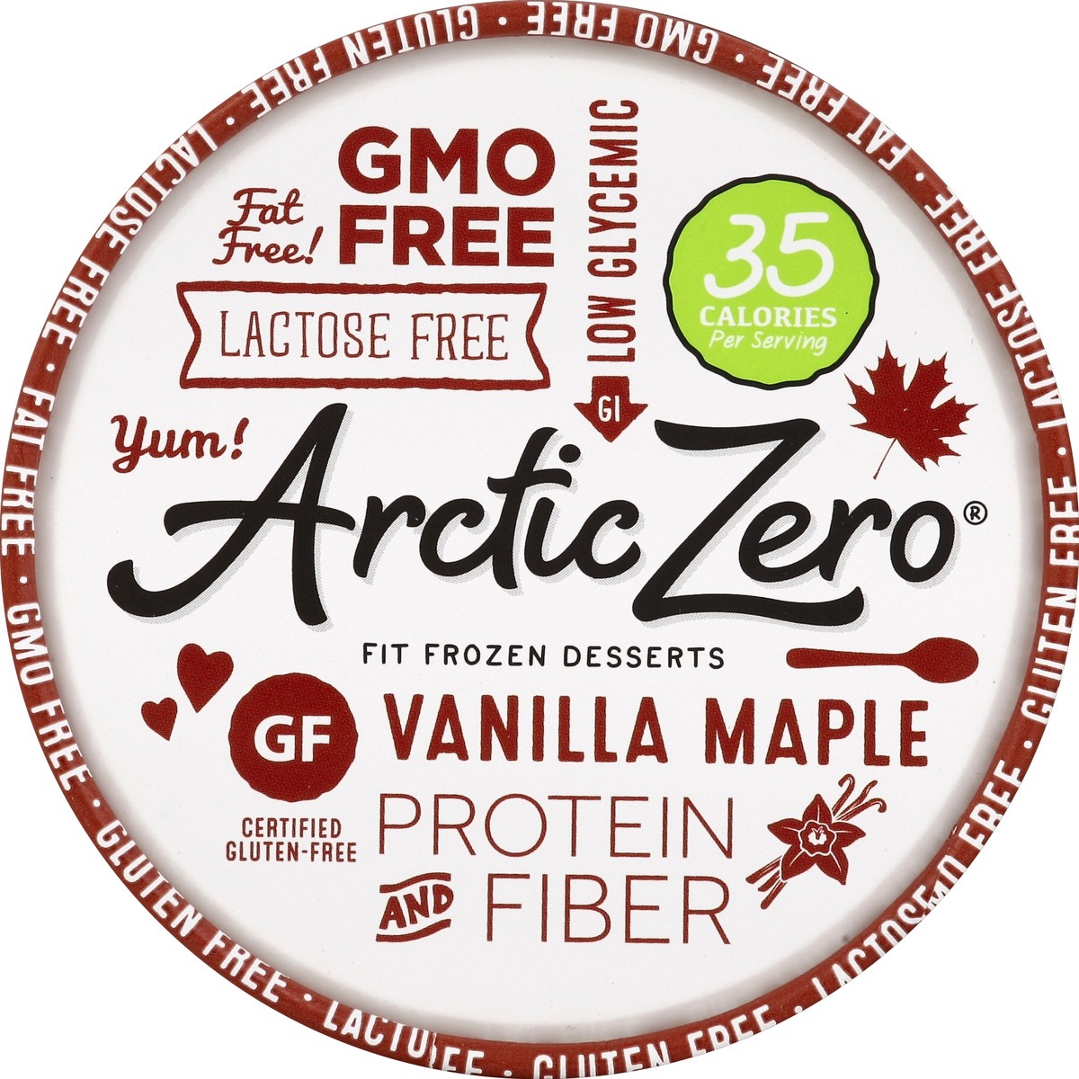 slide 2 of 3, Arctic Zero Vanilla Maple Frozen Desserts, 1 pint