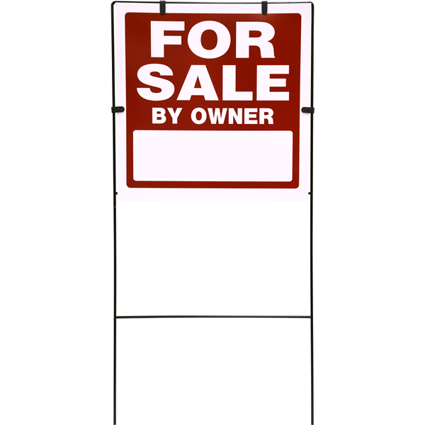 slide 1 of 1, Hillman For Sale by Owner Sign with Frame, 18" x 18", 18 in
