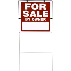 Hillman For Sale by Owner Sign with Frame, 18 in x 18 in