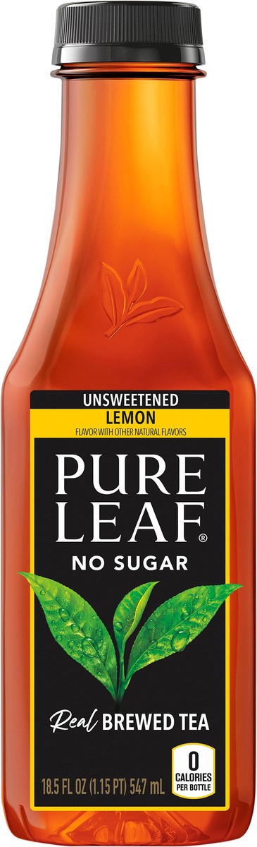 slide 2 of 5, Pure Leaf Unsweetened Tea With Lemon, 18.5 fl oz