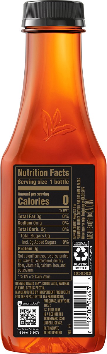 slide 5 of 5, Pure Leaf Unsweetened Tea With Lemon, 18.5 fl oz