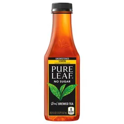 Pure Leaf Real Brewed Tea Unsweetened Black Tea With Lemon Flavor - 18.50 fl oz