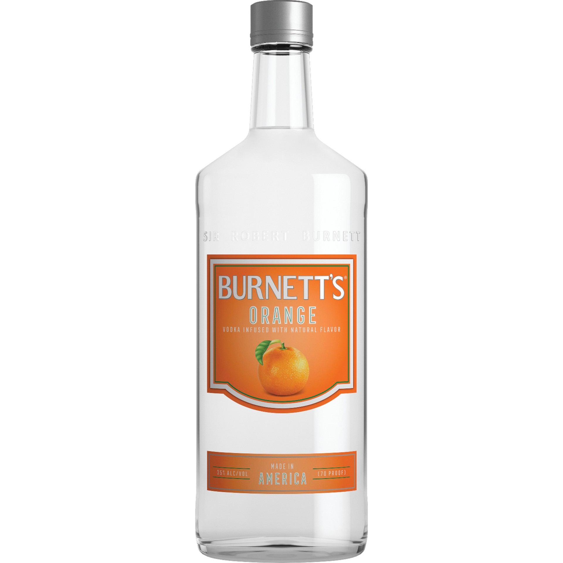 slide 1 of 2, Burnett's Orange Vodka, 1750 ml