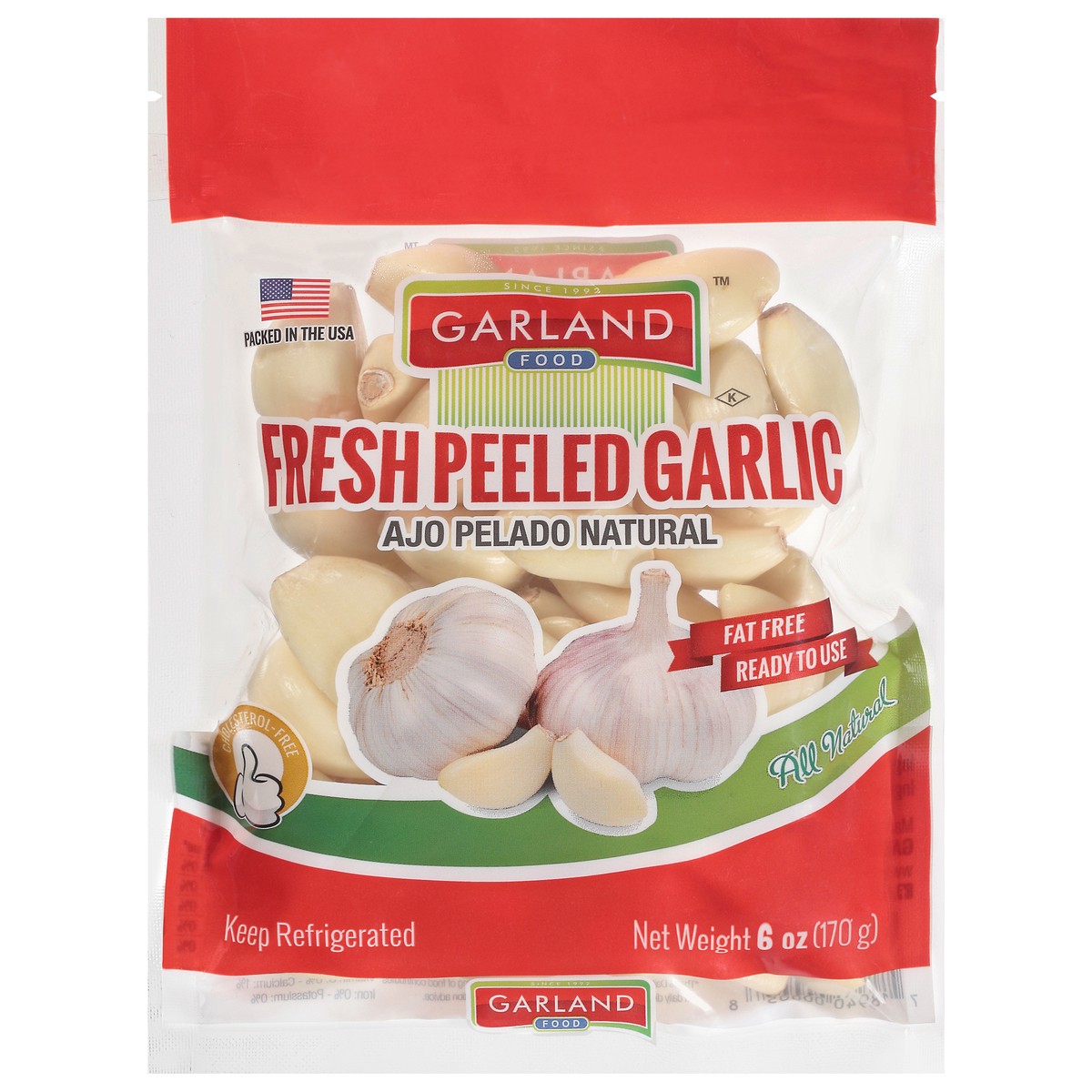 slide 1 of 9, Garland Food Fresh Peeled Garlic 6 oz, 6 oz