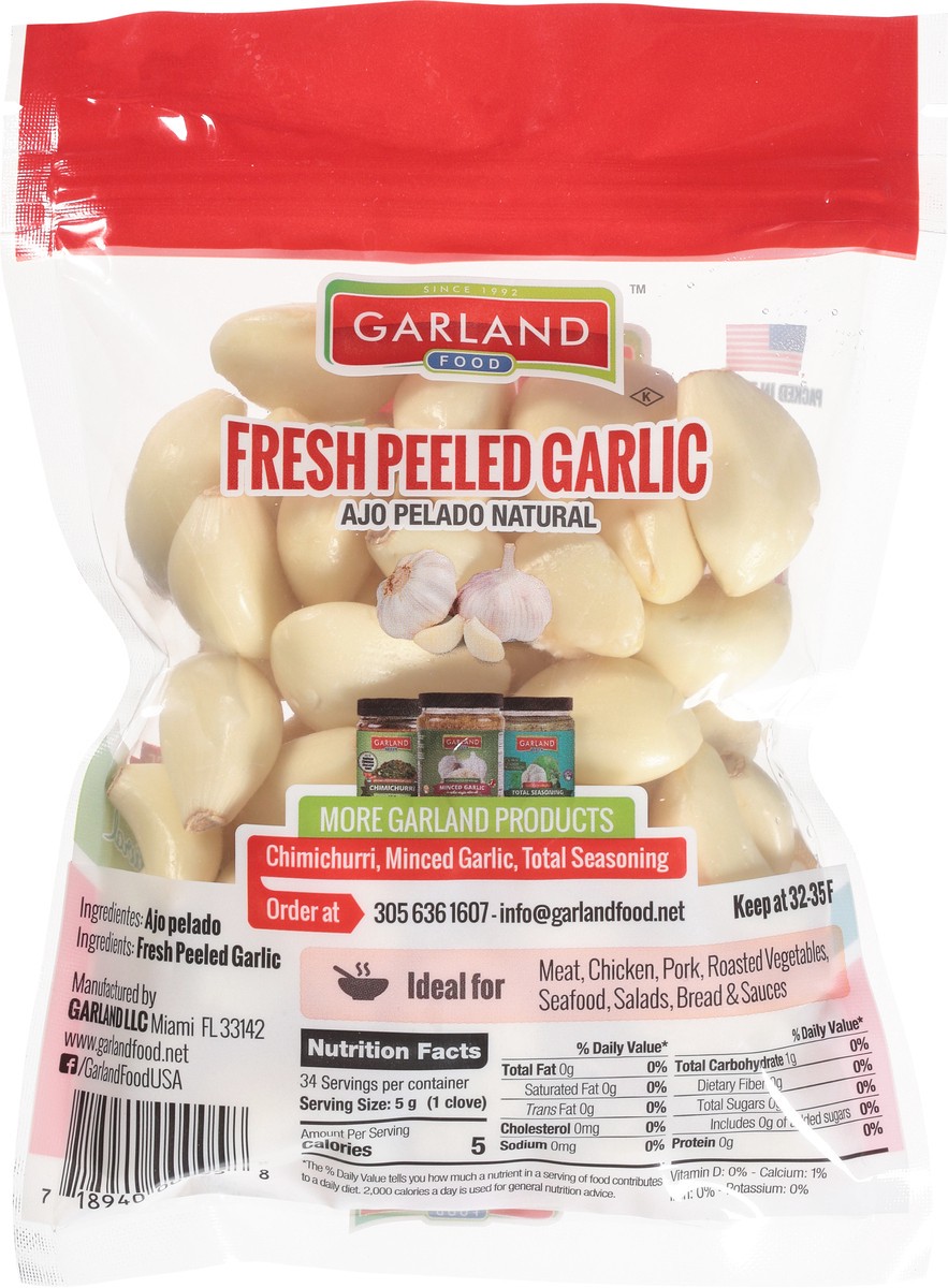 slide 5 of 9, Garland Food Garland Peeled Garlic, 6 oz