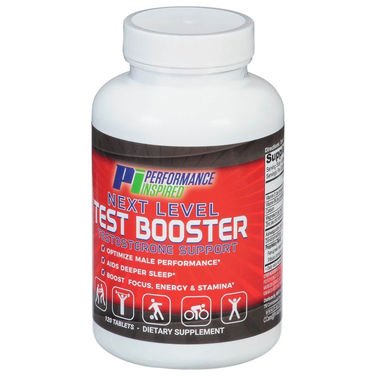 slide 11 of 14, Performance Inspired Nutrition Next Level Test Booster Tablets, 120 ct