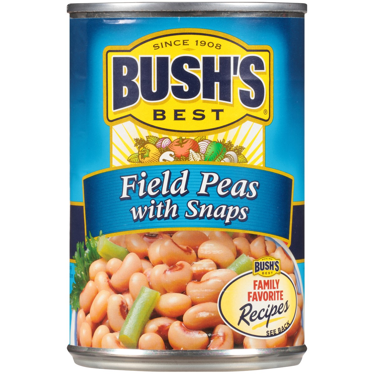 slide 1 of 8, Bush's Best Field Peas with Snaps 15.8 oz. Can, 15.8 oz