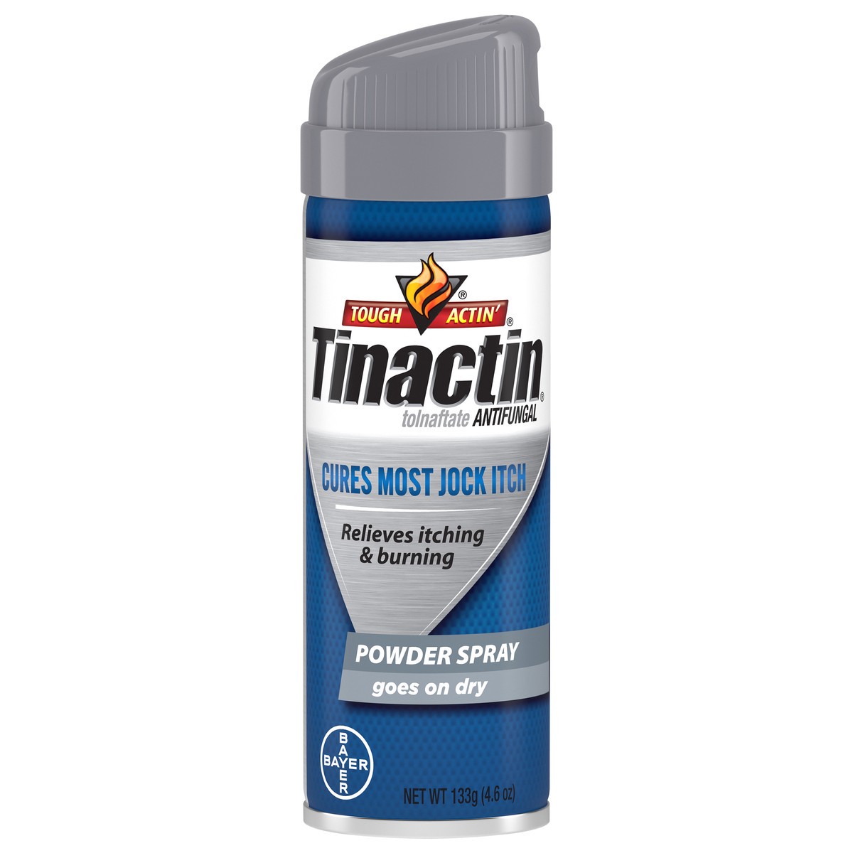 slide 2 of 8, Tinactin Jock Itch Powder Spray For Body Fungus Treatment Tolnaftate 1%, 4.6 oz