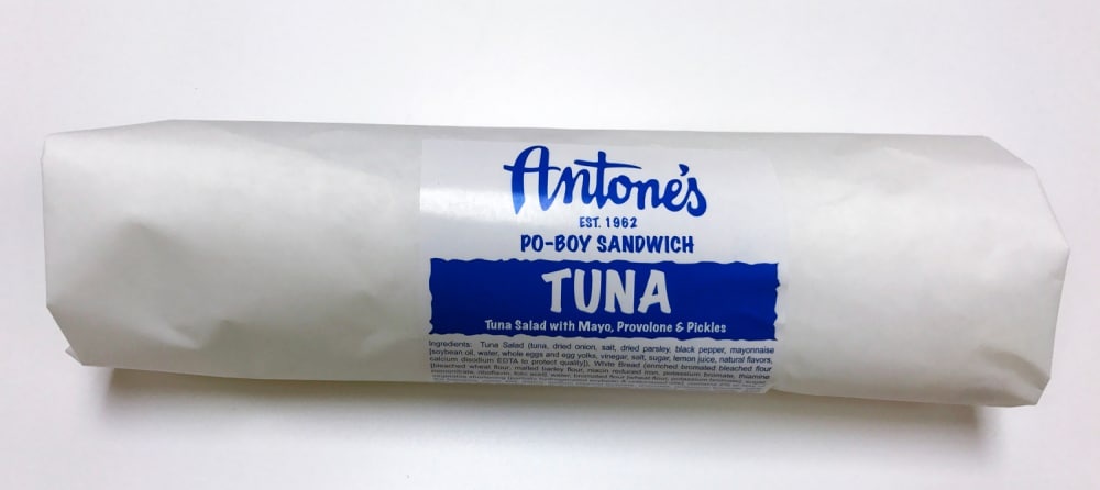 slide 1 of 1, Antone's Tuna Po-Boy Sandwich, 6.75 oz