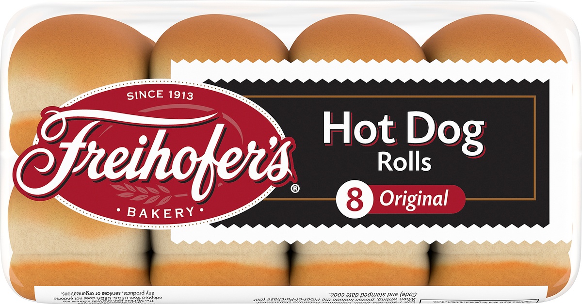 slide 6 of 8, Freihofer's Hot Dog Rolls, 8 ct
