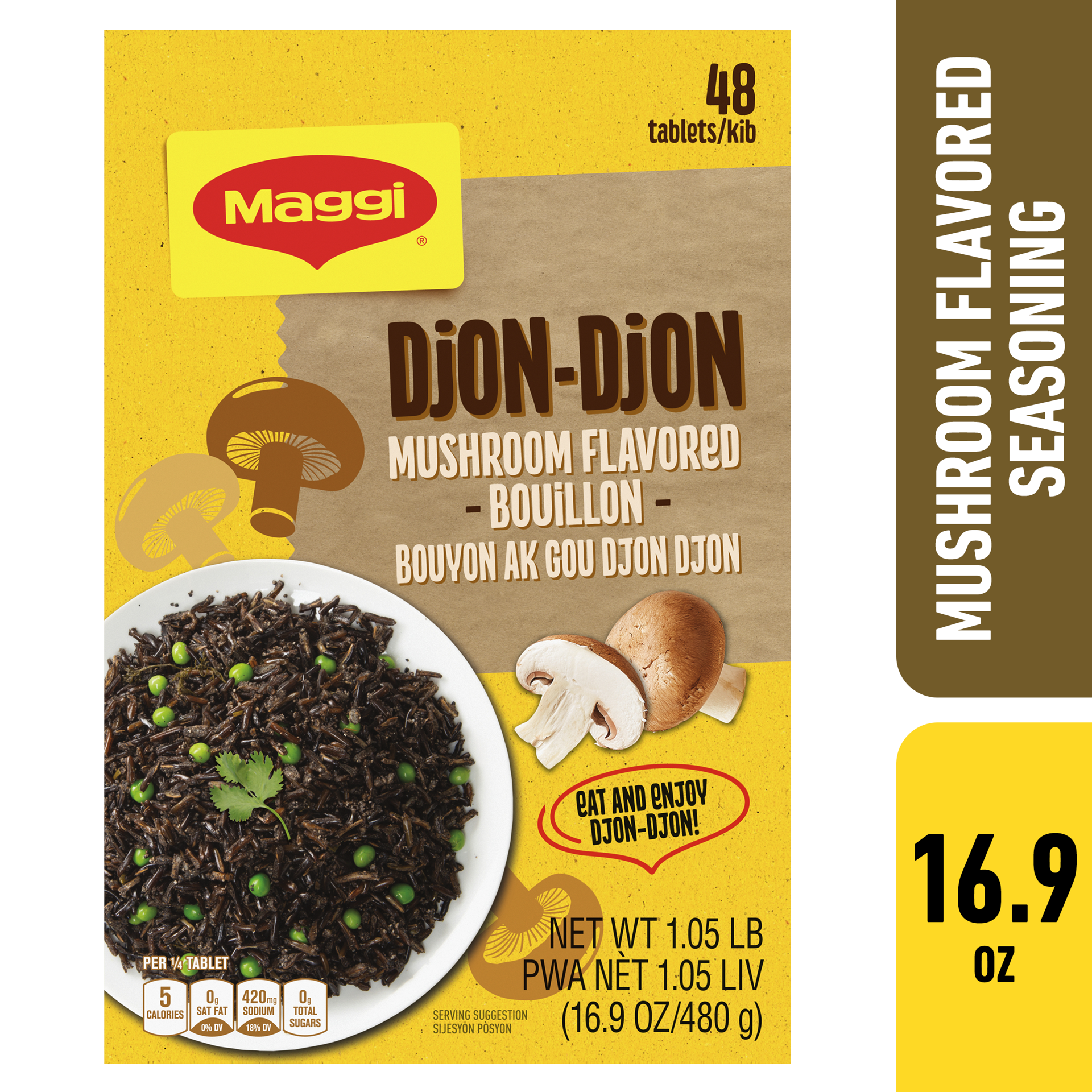 slide 1 of 7, MAGGI Bouillon Djon Djon 10g, 16.93 oz