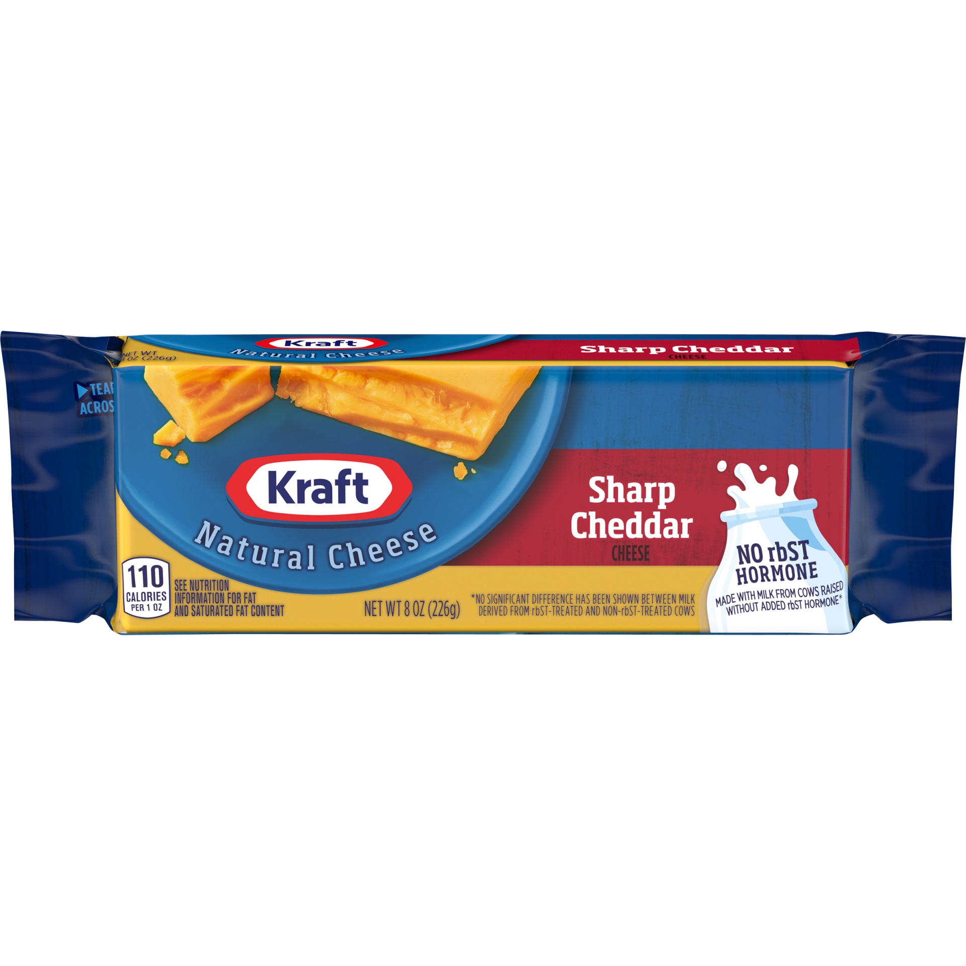 slide 1 of 9, Kraft Sharp Cheddar Cheese Block, 8 oz