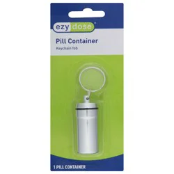 EZY Dose Keychain Fob Pill Container, 1 ea