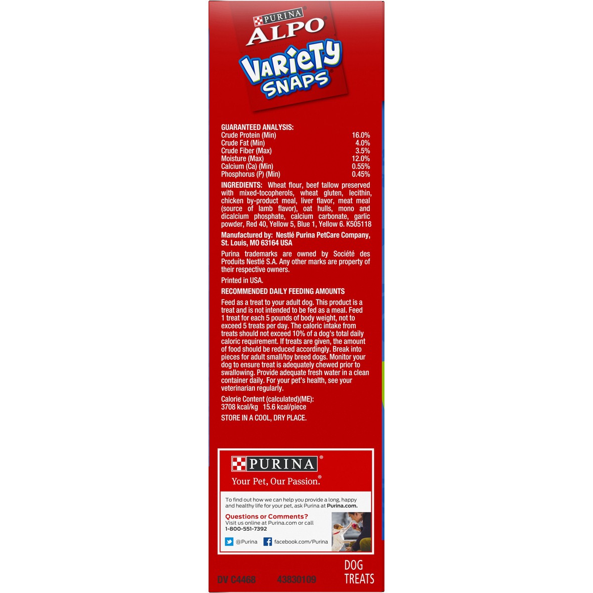 slide 8 of 9, ALPO Purina ALPO Dog Treats, Variety Snaps Little Bites Beef, Chicken, Liver, Lamb - 32 oz. Box, 32 oz