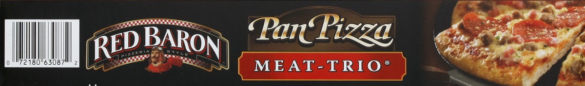 slide 4 of 4, Red Baron Meattrio Pan Pizza, 28 oz