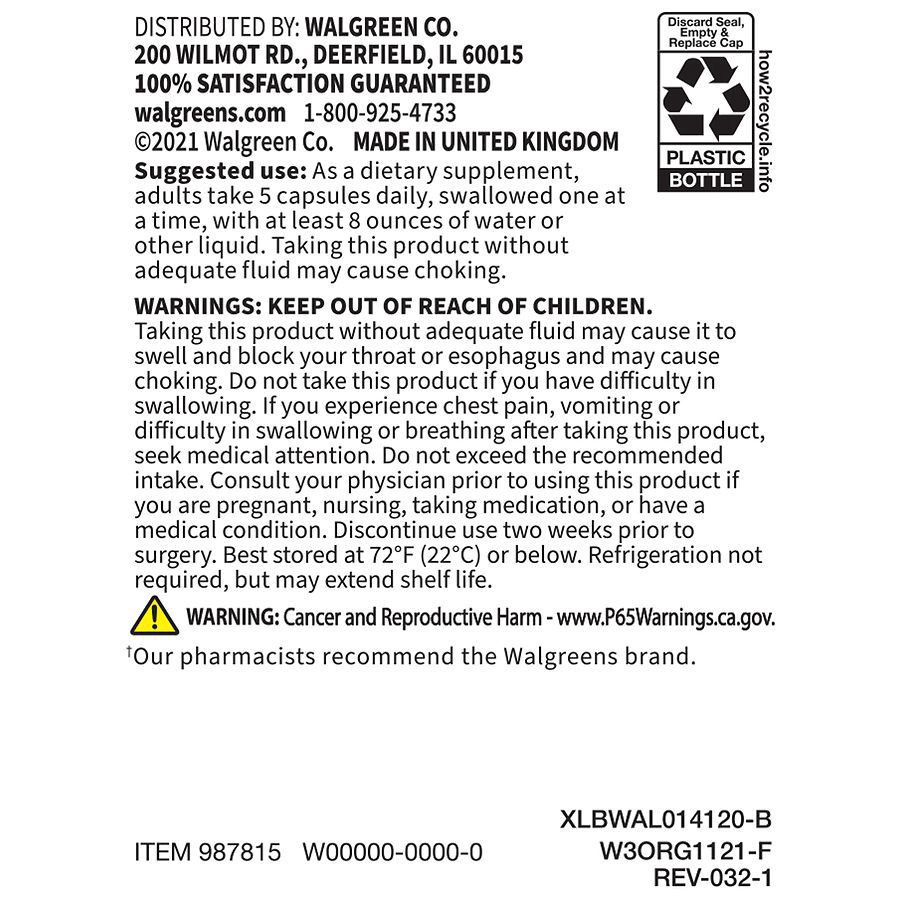 slide 3 of 5, Walgreens Probiotic + Fiber, 120 ct