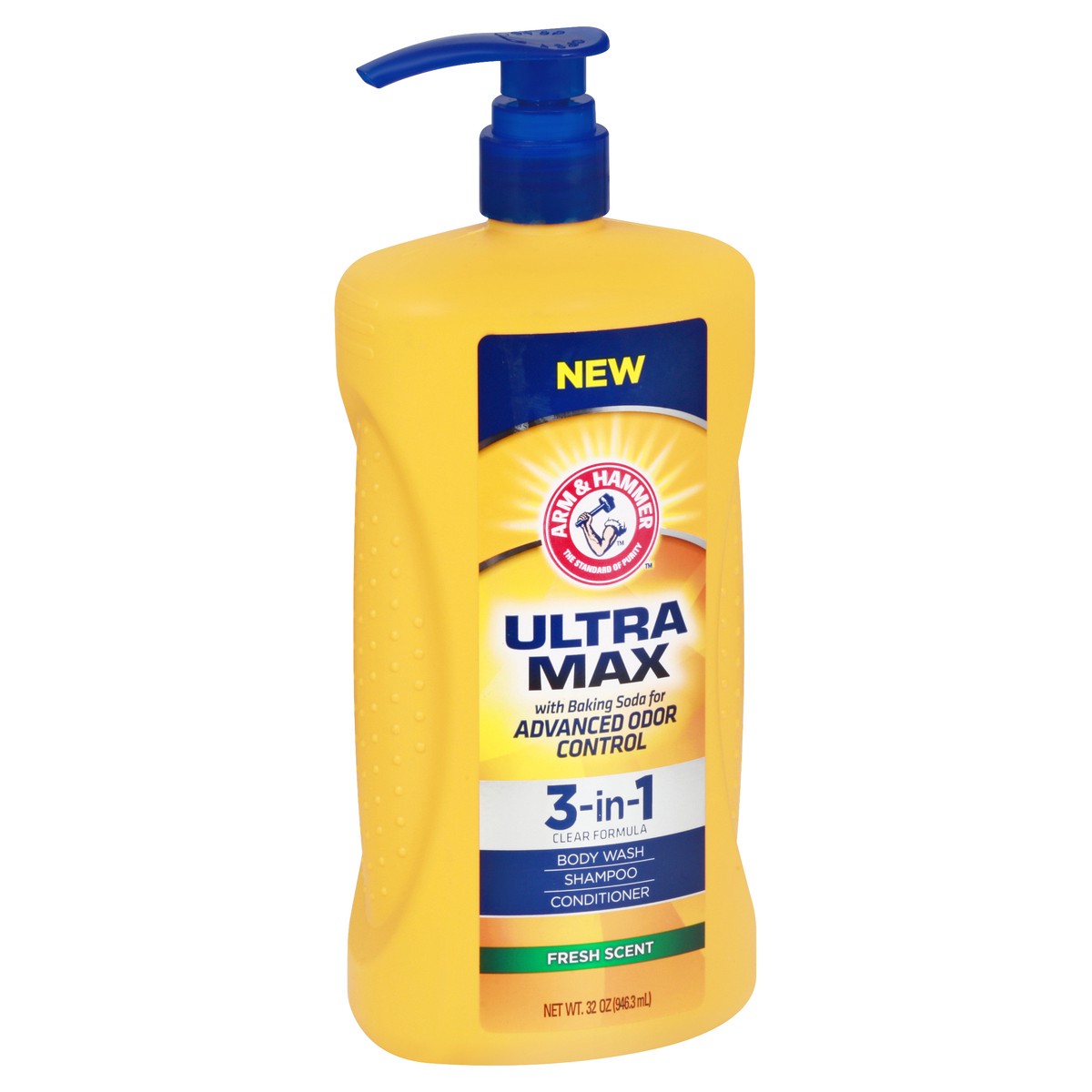 slide 5 of 12, ARM & HAMMER Ultra Max Fresh Scent 3-in-1 Body Wash, 12 Oz., 1 ct