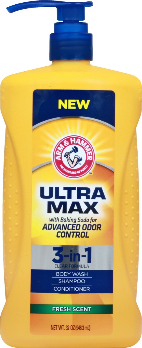 slide 11 of 12, ARM & HAMMER Ultra Max Fresh Scent 3-in-1 Body Wash, 12 Oz., 1 ct