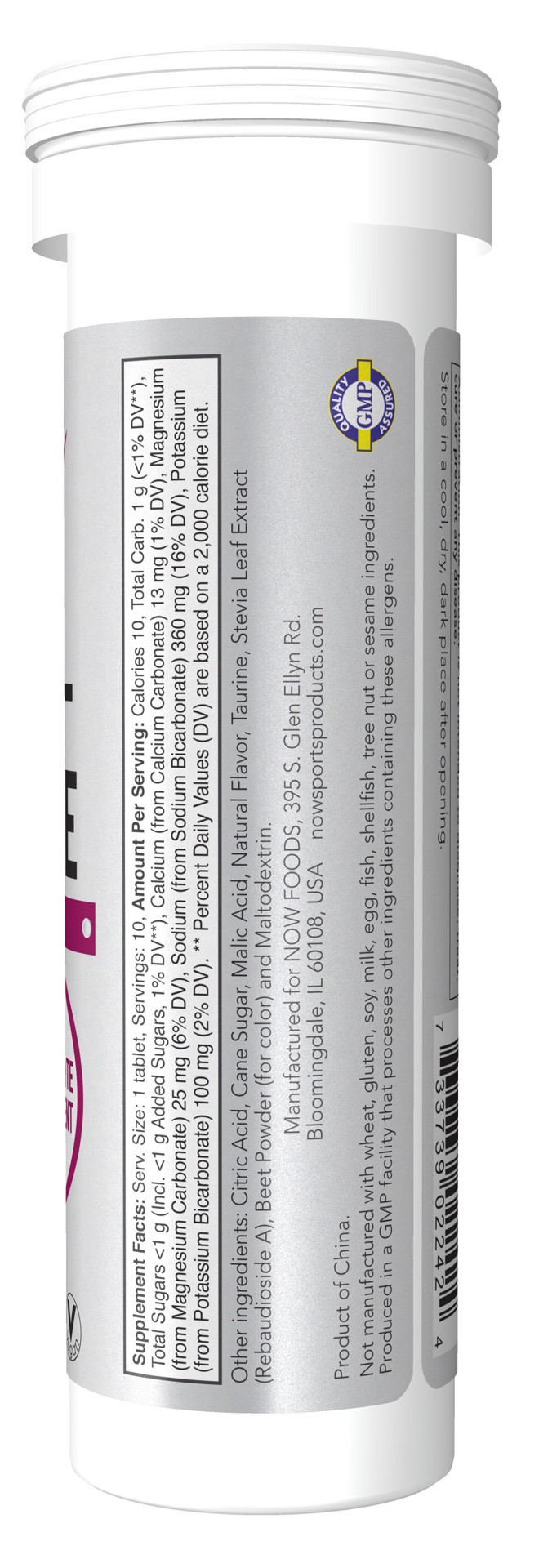 slide 2 of 5, NOW Sports Effer-Hydrate Effervescent Mixed Berry - 10 Tablets/Tube, 10 ct