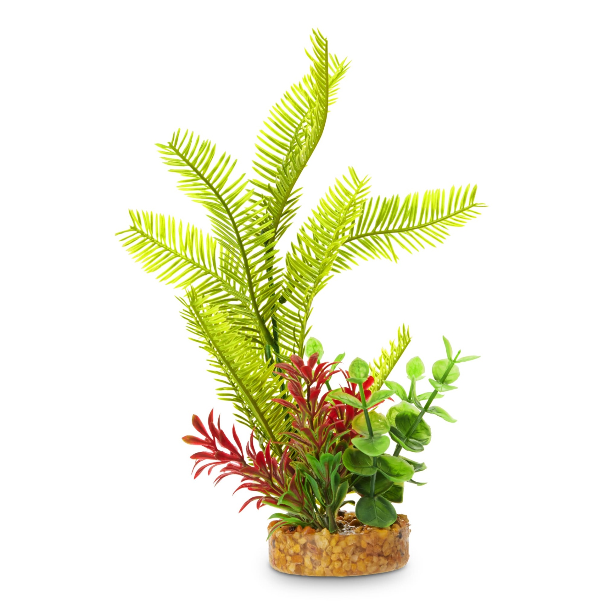 slide 1 of 1, Imagitarium Yellow Frond Aquarium Plant with Green and Red Accents, LG