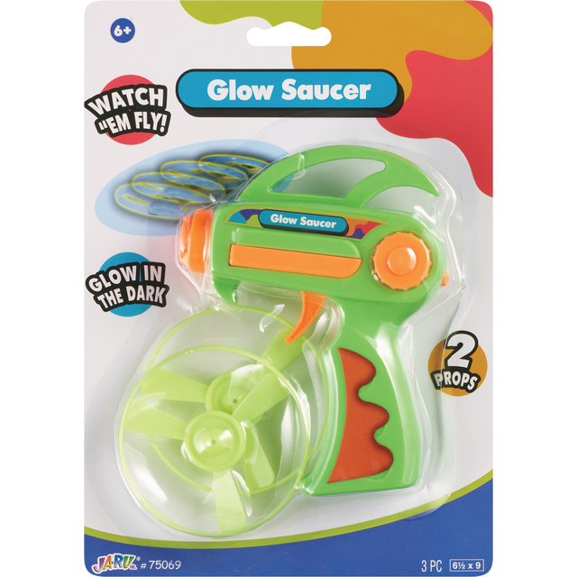 slide 1 of 1, Ja-Ru Glow In The Dark Saucer, 1 ct