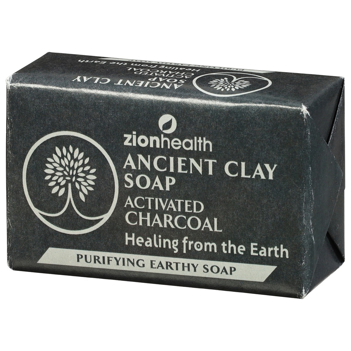 slide 4 of 10, Zion Health Soap, Ancient Clay, Purifying Earthy, Activated Charcoal, 6 oz