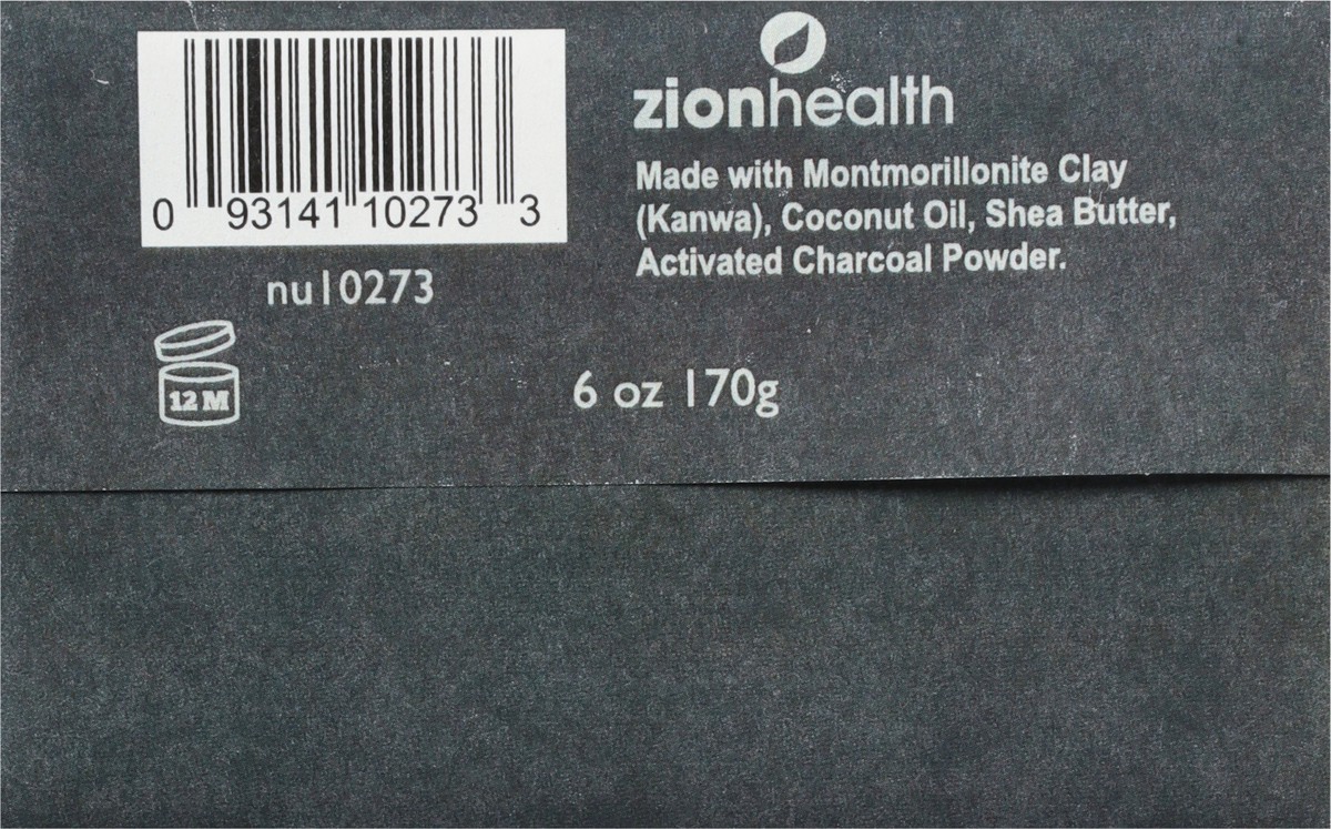 slide 2 of 10, Zion Health Soap, Ancient Clay, Purifying Earthy, Activated Charcoal, 6 oz