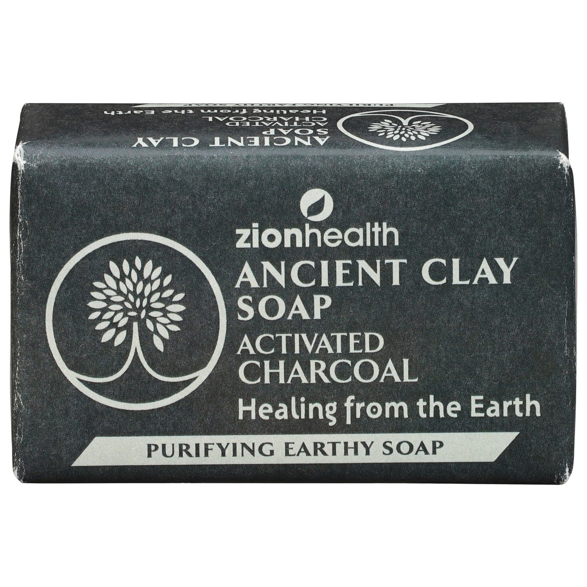 slide 1 of 10, Zion Health Soap, Ancient Clay, Purifying Earthy, Activated Charcoal, 6 oz