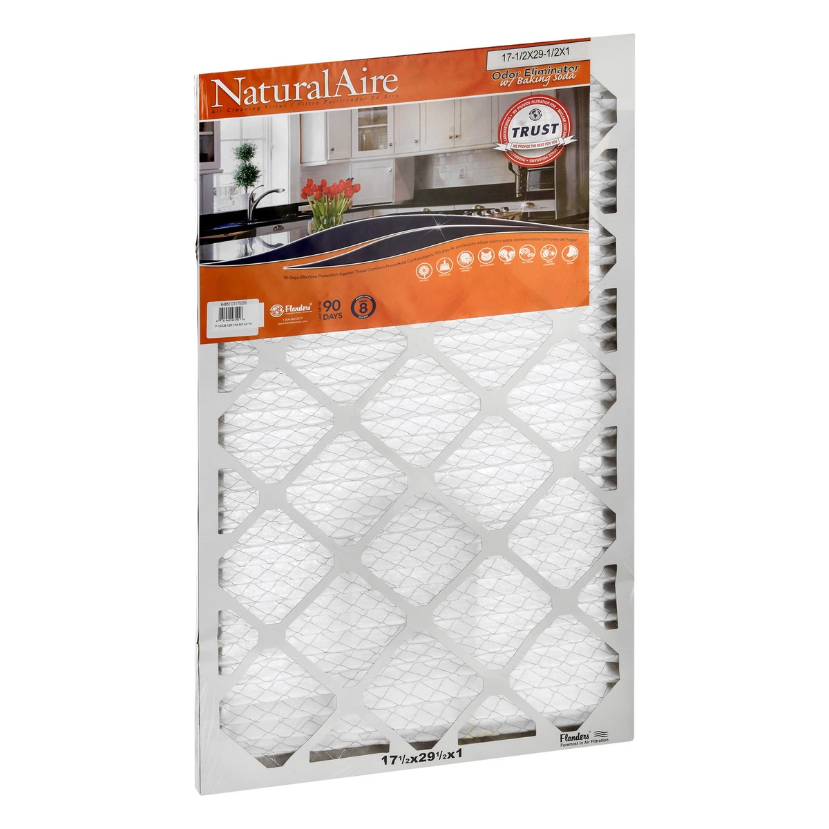 slide 9 of 9, Natural Aire 17-1/2 x 29-1/2 x 1 Odor Eliminator with Baking Soda Air Cleaning Filter 1 ea, 1 ct