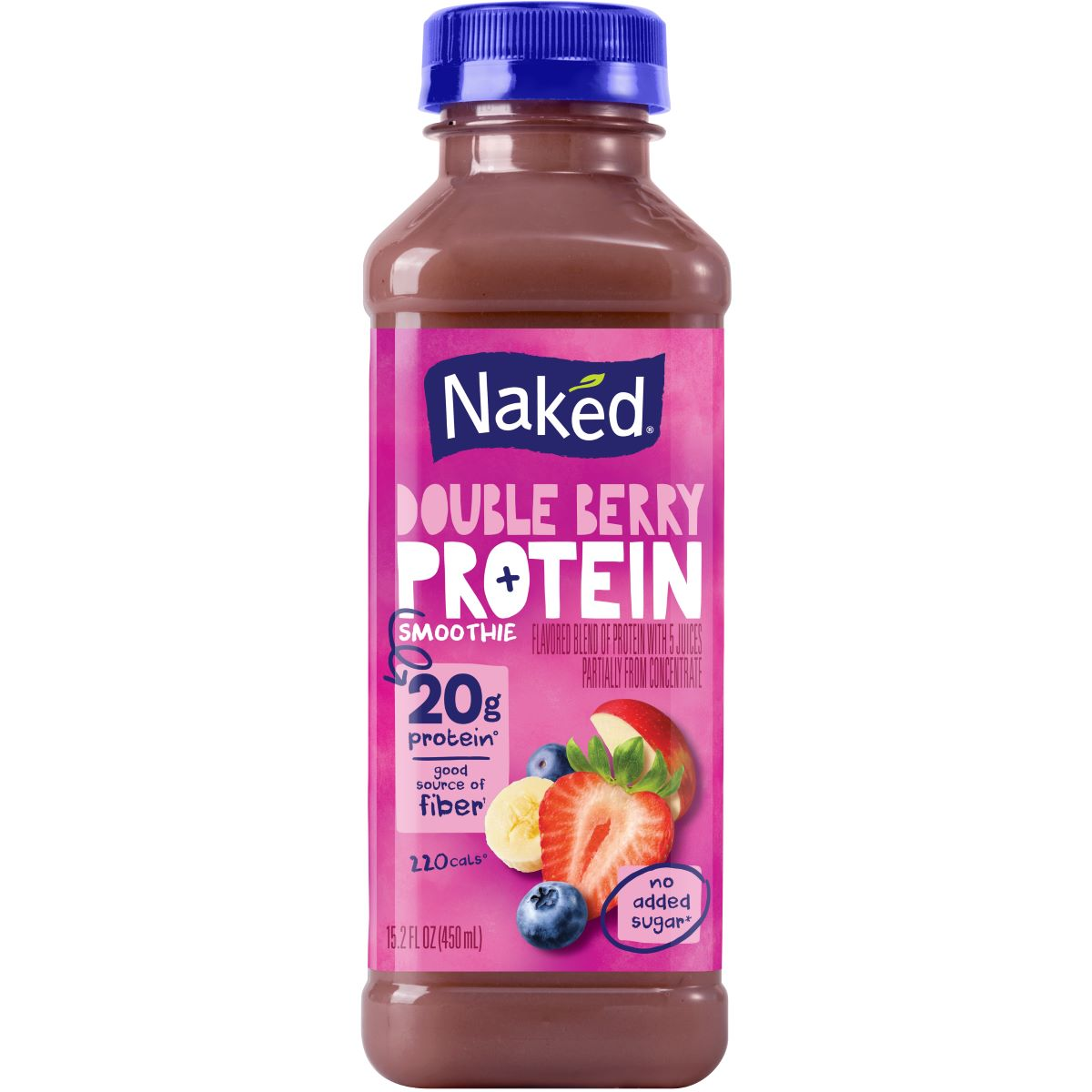 slide 1 of 1, Naked Juice Double Berry Protein 15.2oz, 15.2 fl oz