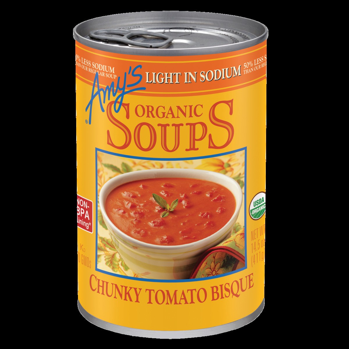 slide 1 of 8, Amy's Amy’s Organic Chunky Tomato Bisque, Light in Sodium, 14.5 oz., 14.5 oz