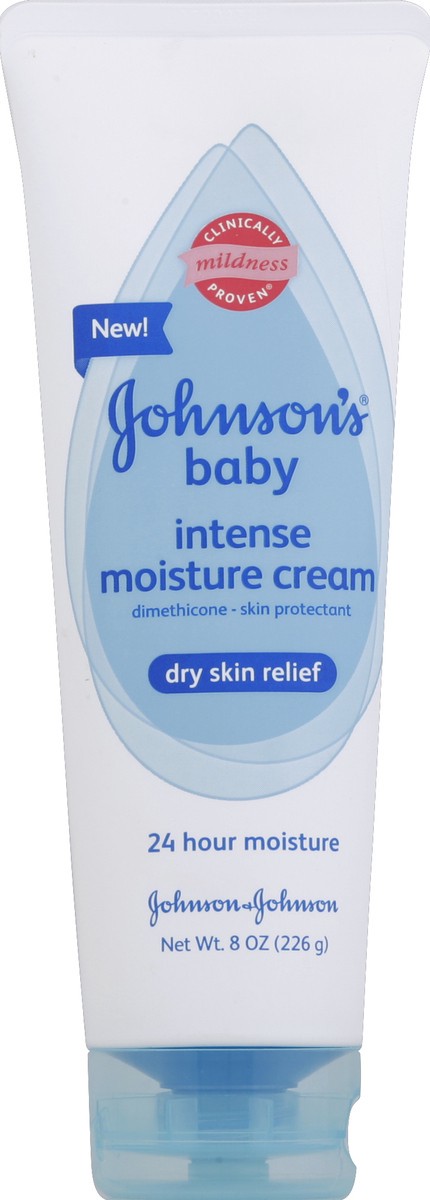 slide 1 of 7, Johnson's Intense Moisture Cream 8 oz, 8 oz