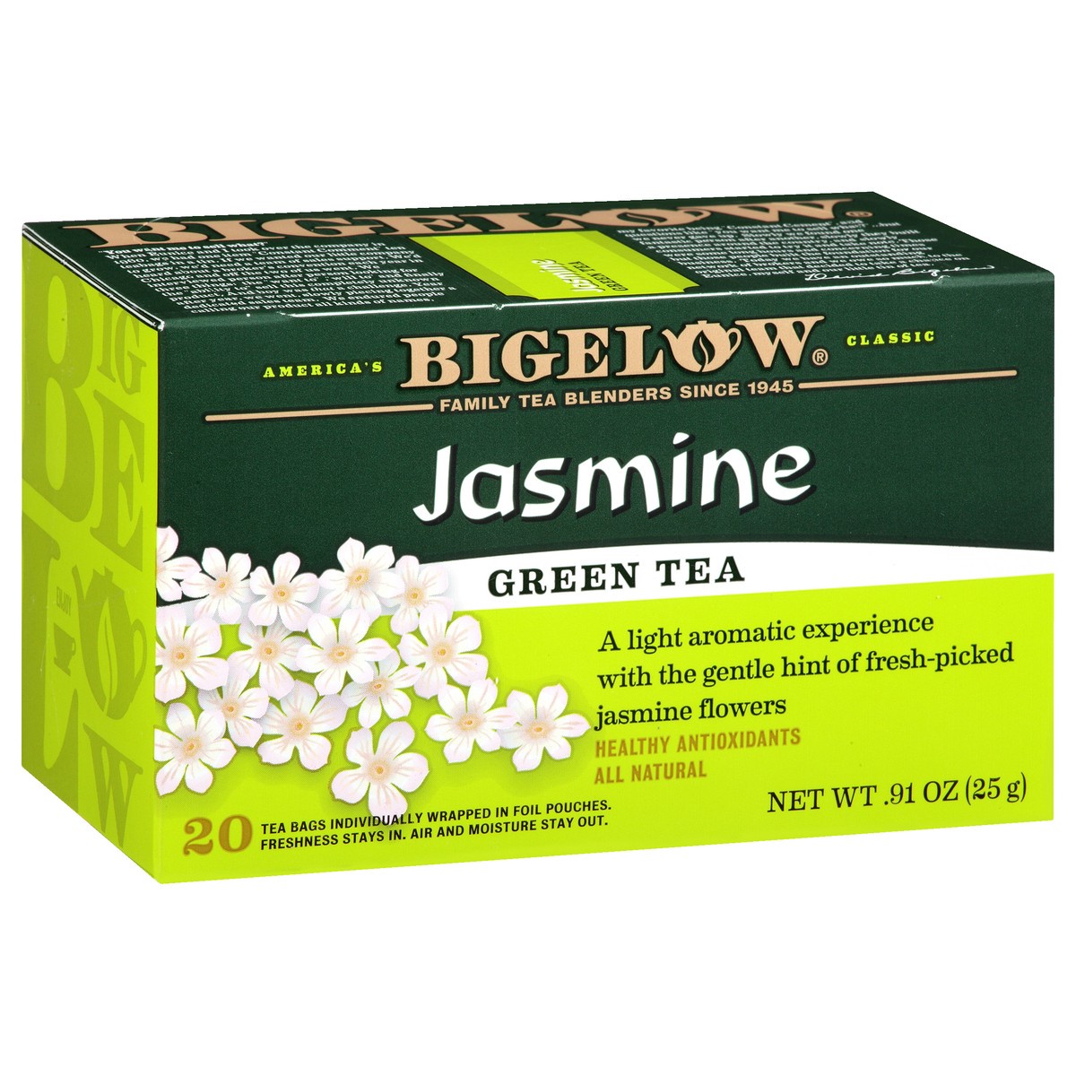 slide 2 of 10, Bigelow Green Jasmine Tea, 20 ct