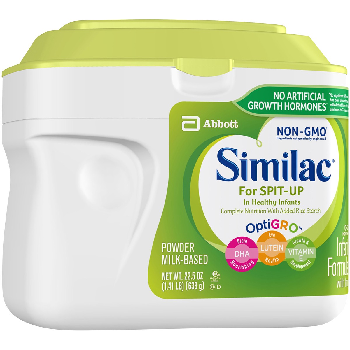 slide 7 of 14, Similac for Spit Up Non-GMO Infant Formula with Iron Powder 1.41 lb Canister, 1.41 lb