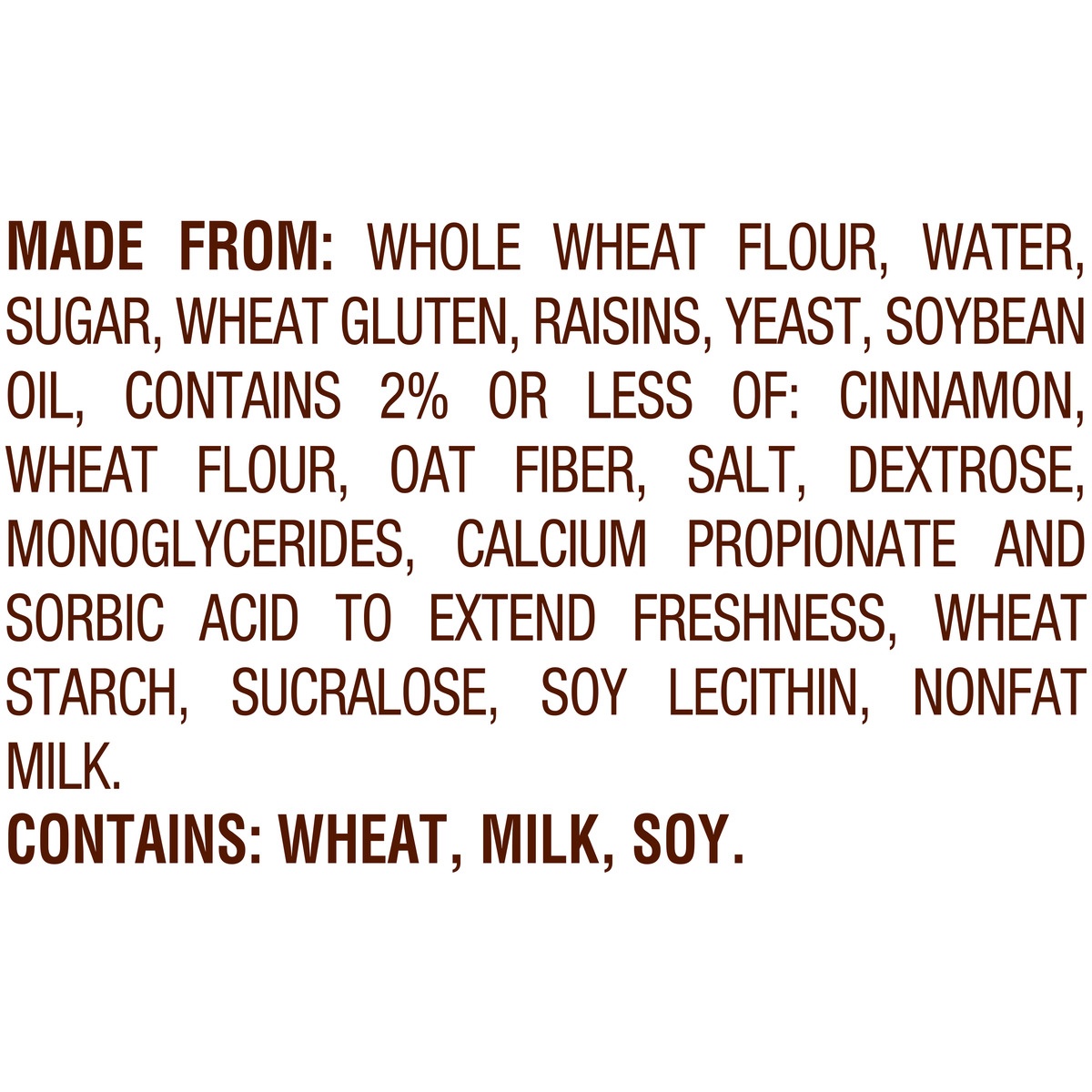 Pepperidge Farm Swirl 100 Whole Wheat Cinnamon With Raisins Breakfast
