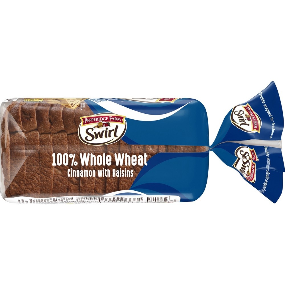 Pepperidge Farm Swirl 100 Whole Wheat Cinnamon With Raisins Breakfast Bread 16 oz Shipt