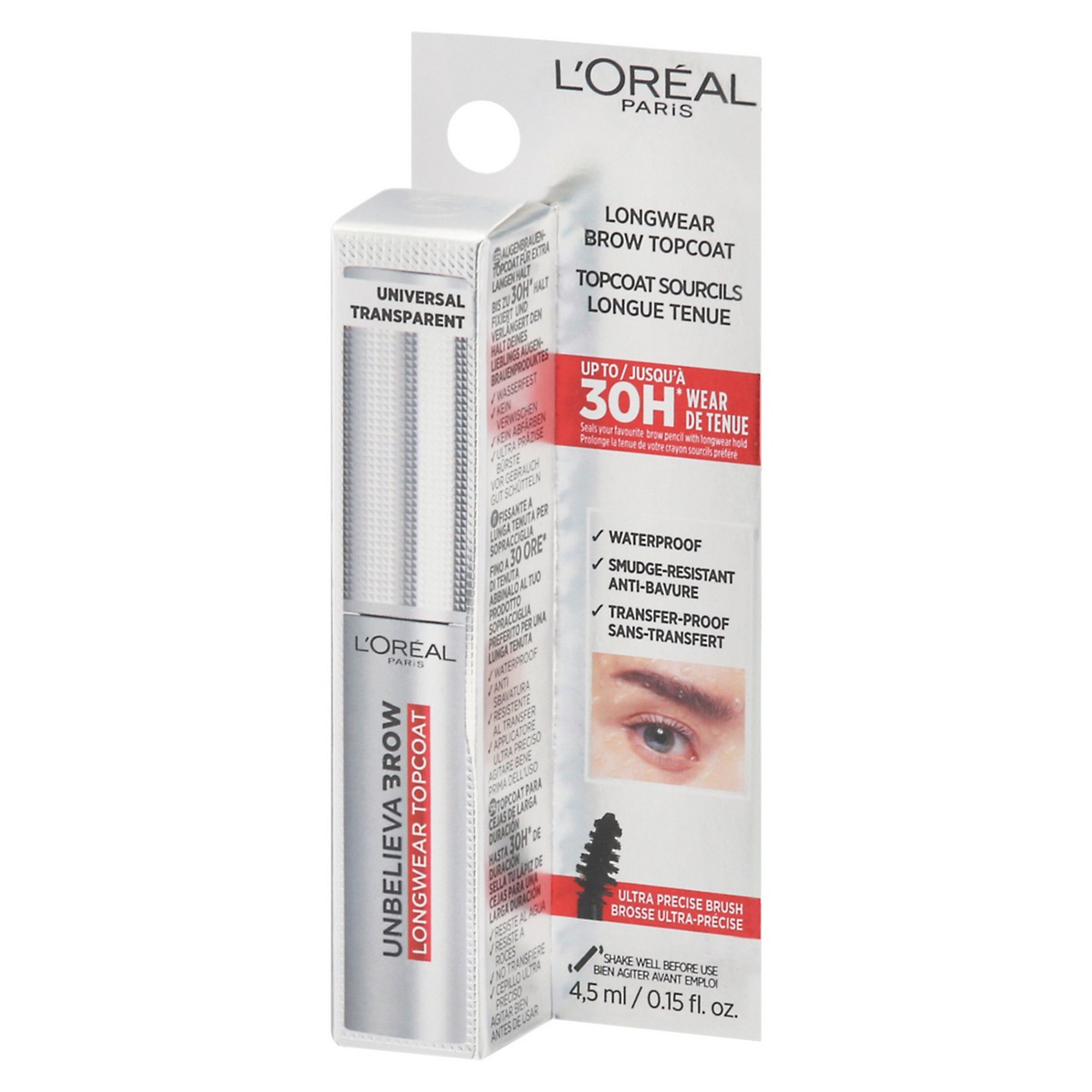 L'Oréal Unbelieva Brow Universal Transparent Longwear Topcoat 0.15 fl ...